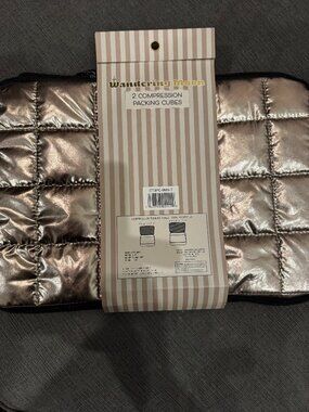 Wandering Moon Rose Gold Compression Packing Cubes 2pc NWT